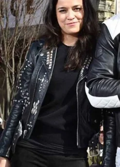 The Fast Saga Michelle Rodriguez (Letty Ortiz) Studded Leather Jacket