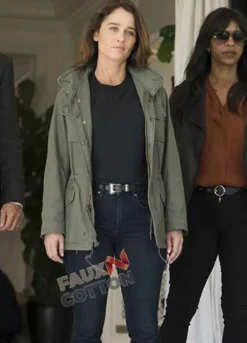 The Fix (Maya Travis) Robin Tunney Green Cotton Jacket
