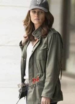 The Fix (Maya Travis) Robin Tunney Green Cotton Jacket