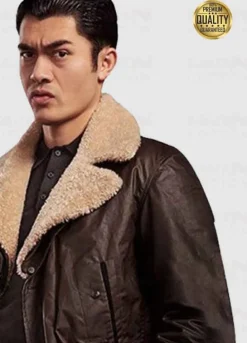 The Gentlemen Dry Eye Brown Shearling Jacket