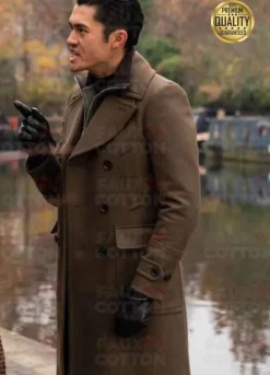 The Gentlemen Henry Golding ( Dry Eye ) Brown Wool Coat
