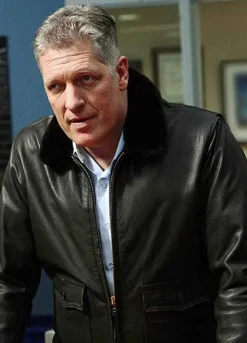 THE GUARDIAN CLANCY BROWN LEATHER JACKET