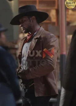 The Harder They Fall 2021 Rufus Buck Brown Leather Jacket