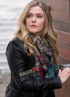 The Inbetween (Cassie Bishop) Harriet Dyer Black Leather Jacket