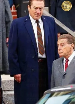 The Irishman Robert De Niro Blue Trench Coat