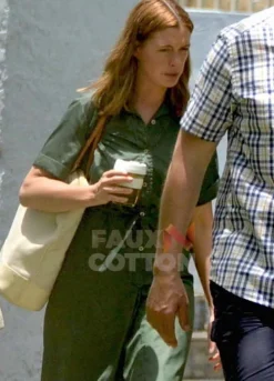The Last Thing He Wanted Anne Hathaway Green Coat