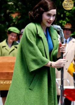 The Marvelous Mrs. Maisel Rachel Brosnahan Green Trench Coat