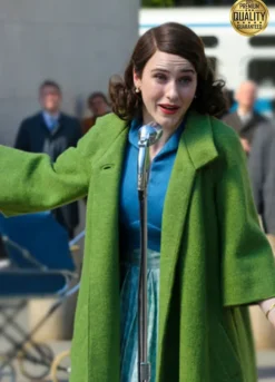 The Marvelous Mrs. Maisel Rachel Brosnahan Green Trench Coat