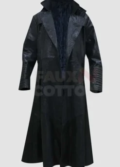 The Matrix Laurence Fishburne Faux Leather Coat