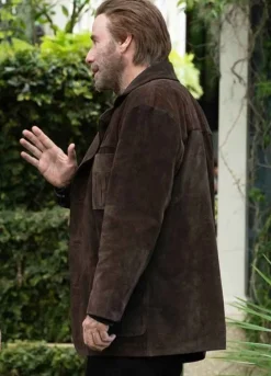 THE POISON ROSE JOHN TRAVOLTA BROWN JACKET