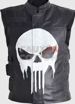 The Punisher Jon Bernthal Leather Vest