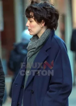 The Rhythm Section Blake Lively  (Stephanie Patrick) Blue Wool Coat