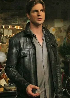 THE SECRET CIRCLE CHARLES MEADE BLACK JACKET
