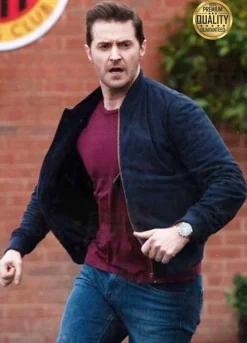 The Stranger Adam Price Blue Bomber Jacket