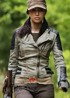 THE WALKING DEAD (ROSITA ESPINOSA) CHRISTIAN SERRATOS LEATHER JACKET