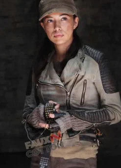 THE WALKING DEAD (ROSITA ESPINOSA) CHRISTIAN SERRATOS LEATHER JACKET