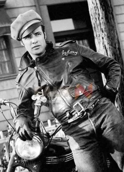 The Wild One Marlon Brando Leather Jacket