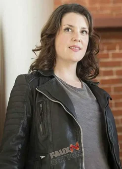 Togetherness (Michelle Pierson) Melanie Lynskey Black Leather Jacket