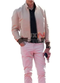 Tom Brady White Cotton Jacket For Men's