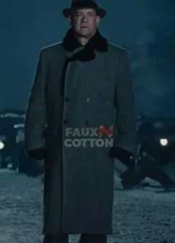 Tom Hanks Bridge of Spies James Donovan Fur Collar Coat