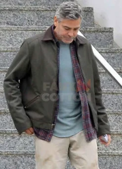 Tomorrowland George Clooney Leather Jacket