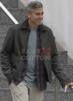 Tomorrowland George Clooney Leather Jacket