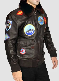 Top Gun Leather Jacket For Men