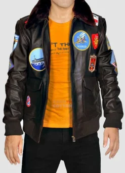 Top Gun Leather Jacket For Men