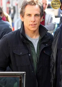 Tower Heist Ben Stiller ( Josh Kovacs ) Black Cotton Jacket