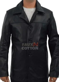 Training Day Denzel Washington (Alonzo Harris) Black Leather Coat