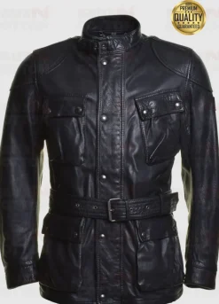 Trialmaster Panther 2.0 Black Leather Jacket