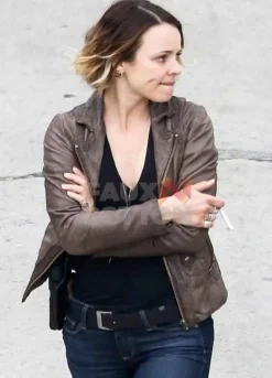 True Detective Rachel McAdams Brown Leather Jacket