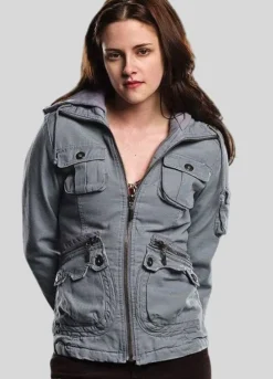Twilight Kristen Stewart Grey Cotton Jacket