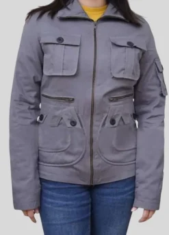Twilight Kristen Stewart Grey Cotton Jacket
