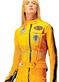 Uma Thurman Kill Bill Yellow Motorcycle Jacket