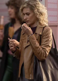 Valeria (Nerea) Teresa Riott Brown Leather Jacket