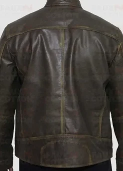 Vintage Cafe Racer Distressed Biker Jacket