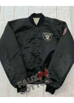 Vintage 1980s Oakland Raiders Starter Satin Jacket