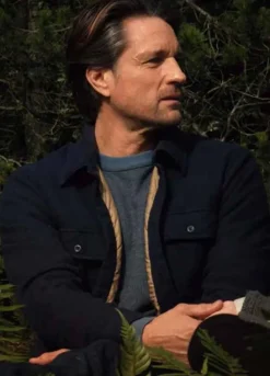 VIRGIN RIVER MARTIN HENDERSON (JACK SHERIDAN) BLACK COTTON JACKET