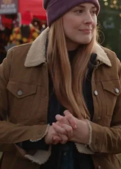 VIRGIN RIVER S03 (MELINDA MONROE) ALEXANDRA BRECKENRIDGE BROWN COTTON JACKET