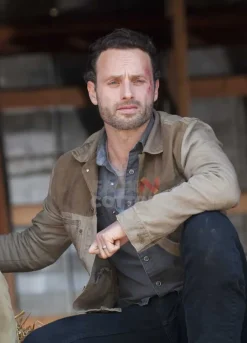 Walking Dead S 3 Rick Grimes Brown Jacket