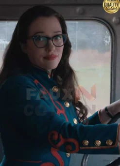 WandaVision Kat Dennings ( Darcy Lewis ) Blue jacket