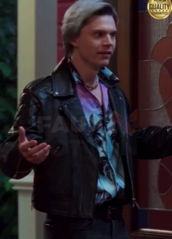WandaVision Pietro Maximoff Black Leather Jacket