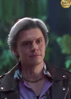 WandaVision Pietro Maximoff Black Leather Jacket