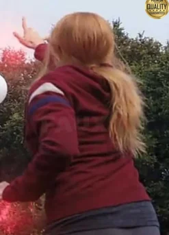 WandaVision Wanda Maximoff Elizabeth Olsen Maroon Hood Jacket