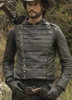 Westworld (Hector Escaton) Rodrigo Santoro Black Leather Jacket