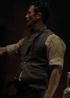 Westworld (Major Craddock) Jonathan Tucker Grey Wool Vest
