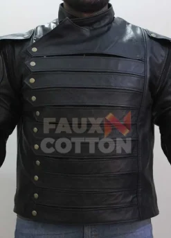 Winter Soldier Bucky Barnes Removeable Sleeves Jacket