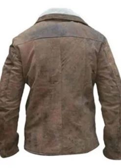 WOLFENSTEIN BRIAN BLOOM (WILLIAM B.J. BLAZKOWICZ) BROWN LEATHER JACKET