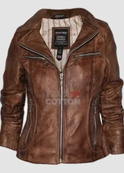 Women Aviatrix Jacket With Slim Fit Style